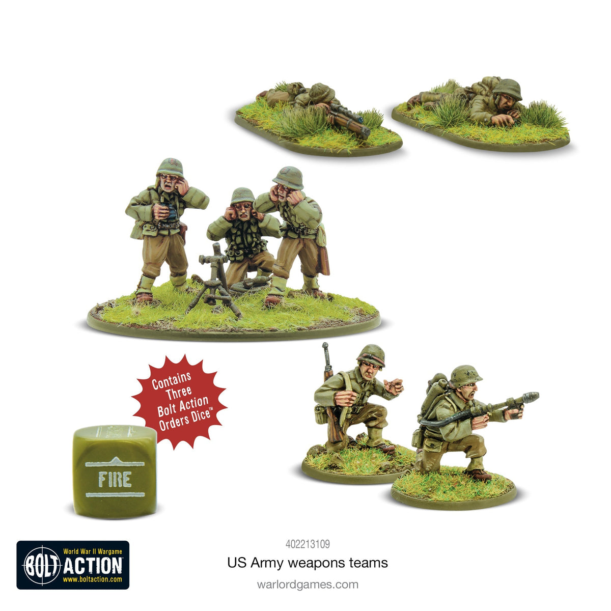 Bolt Action: US Army Weapons Teams – Pandemonium Games