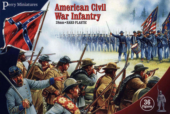 Perry Miniatures - ACW1 Plastic American Civil War Infantry ( box of 36 figures)