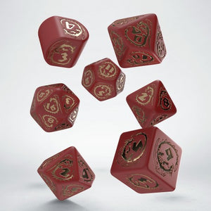 Q-workshop: Dragons Modern Dice Set: Ruby