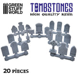 Green Stuff World: 20x Gravestones Resin Set