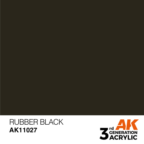 AK Acrylic - Rubber Black 17ml