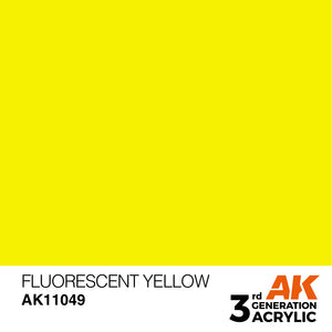 AK Acrylic - Fluorescent Yellow 17ml