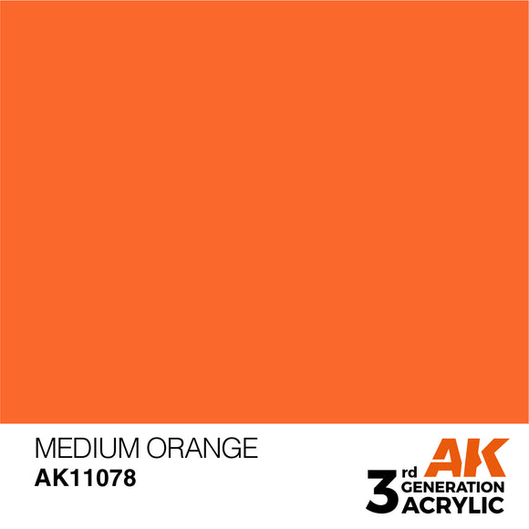 AK Acrylic - Medium Orange 17ml