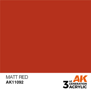 AK Acrylic - Matt Red 17ml