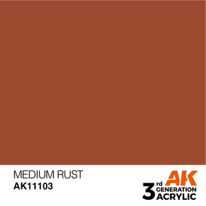 AK Acrylic - Medium Rust 17ml