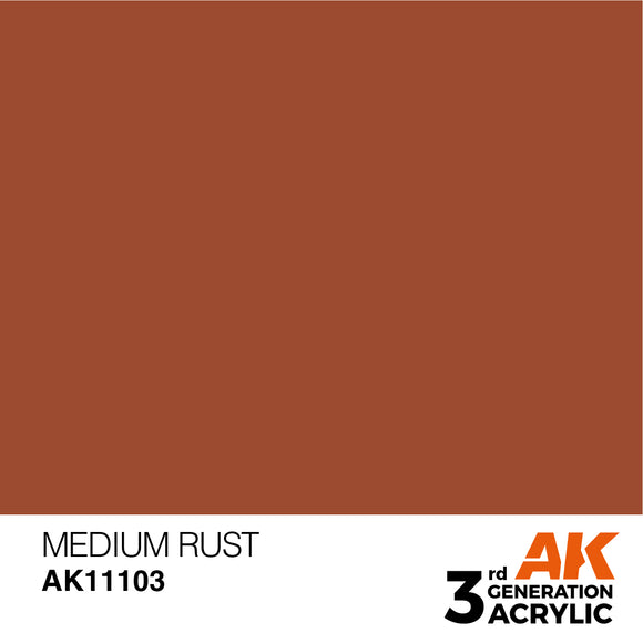 AK Acrylic - Medium Rust 17ml