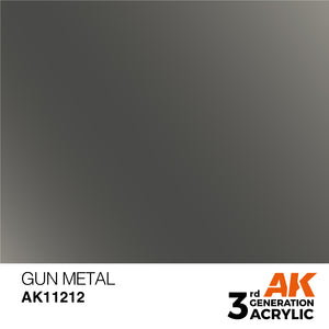 AK Acrylic - Gun Metal 17ml