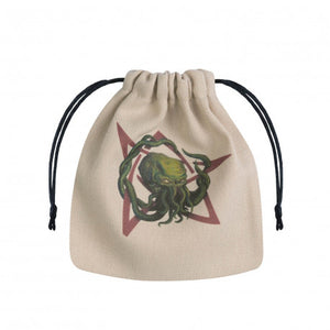 Q-workshop: Call of Cthulhu Beige & multicolor Dice Bag