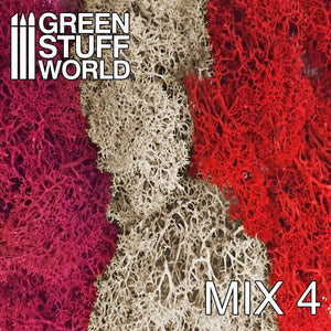 Green Stuff World: Islandmoss - Red Fuchsia and Grey Mix