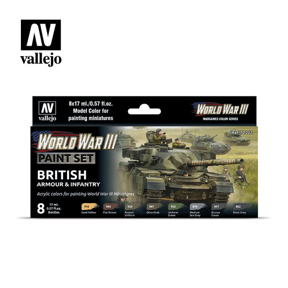 Vallejo Model Colour - WWIII British Armour & Infantry